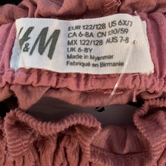 H & M dusty pink corduroy skirt 6X-7 NWT - Picture 5 of 9